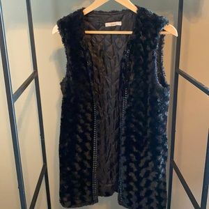 Faux Fir Vest